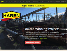 Tablet Screenshot of harenconstruction.com